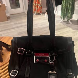 100 percent authentic Prada nylon satchel